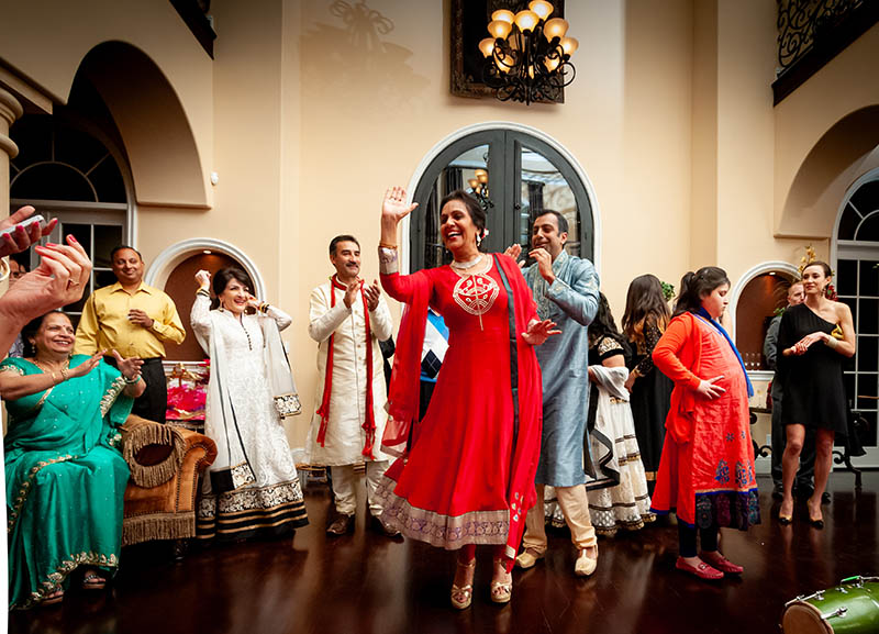 Dancing at Sangeet