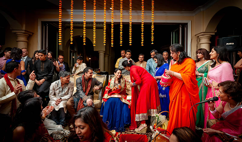 Sangeet: Giving gifts to Bride