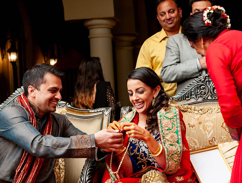 Bride and Groom at Sangeet