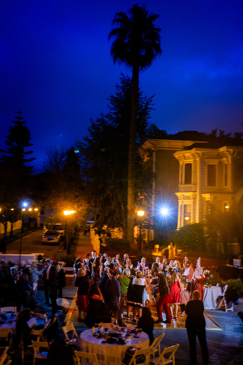 Outdoor Dancefloor, Preservation Park, Night Time Reception