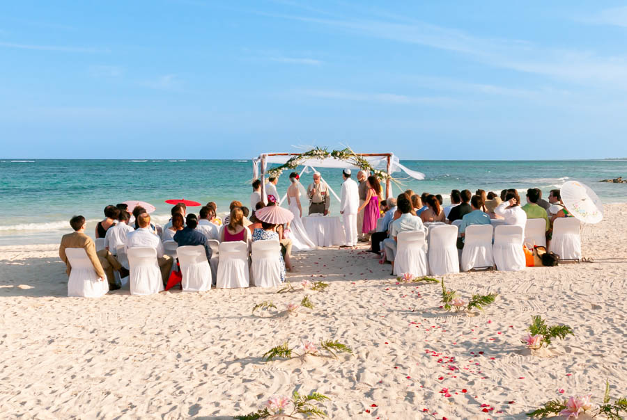 Beach Wedding Ceremony, Dreams Tulum, Mexico